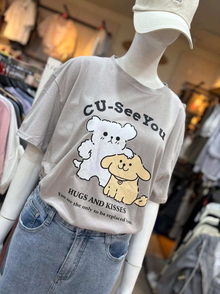 🐶 CU-SeeYou可愛狗狗印花T:圖片 2
