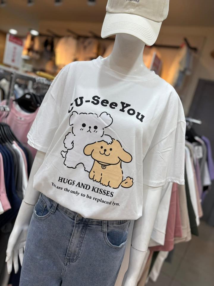 🐶 CU-SeeYou可愛狗狗印花T
