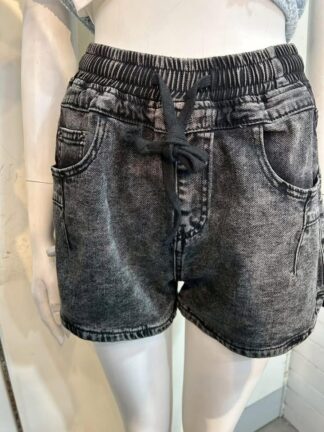 街感抽繩牛仔短褲