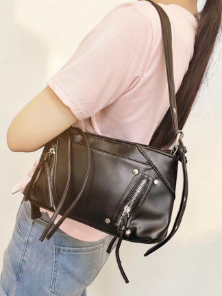 多拉鍊霧面機車包