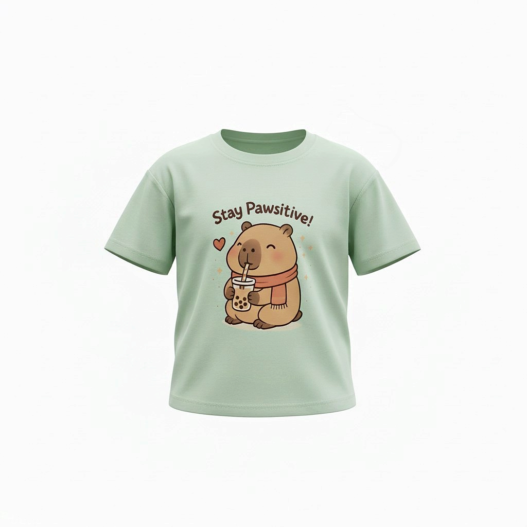 卡比巴拉 Stay Pawsitive 上衣:圖片 2