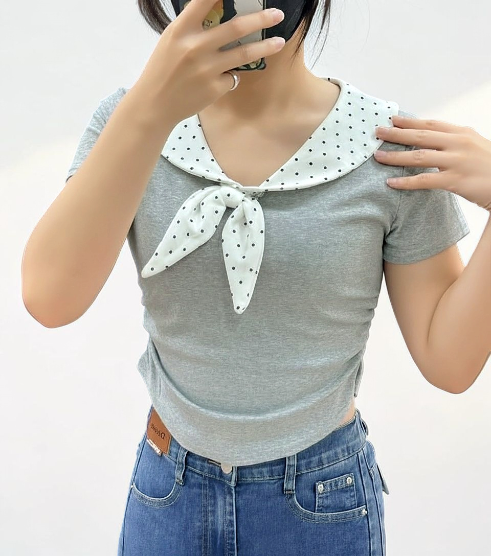 🎀 波點領結上衣|甜美氣質必備款 🎀