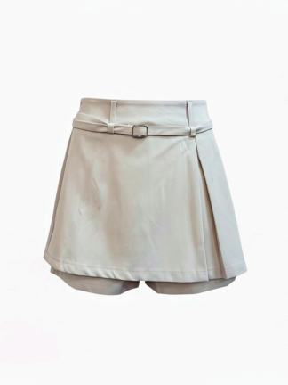 清新簡約高腰A字百搭褲裙