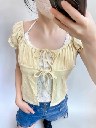 👚 小清新碎花兩穿式上衣