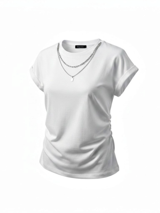 🖤極簡鍊條設計修身上衣🤍