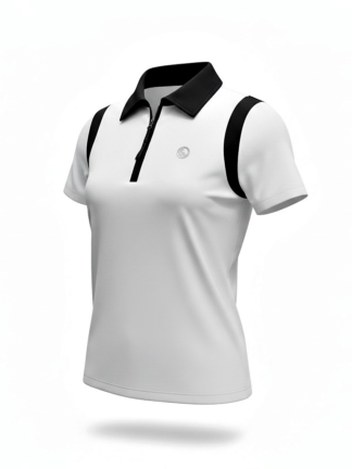 韓系運動感拉鍊有領上衣