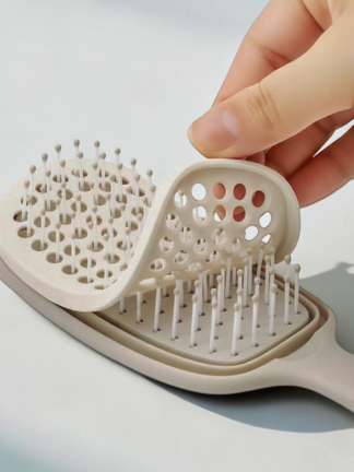 日本 3coins 防卡毛柔順按摩梳 可拆式按摩梳