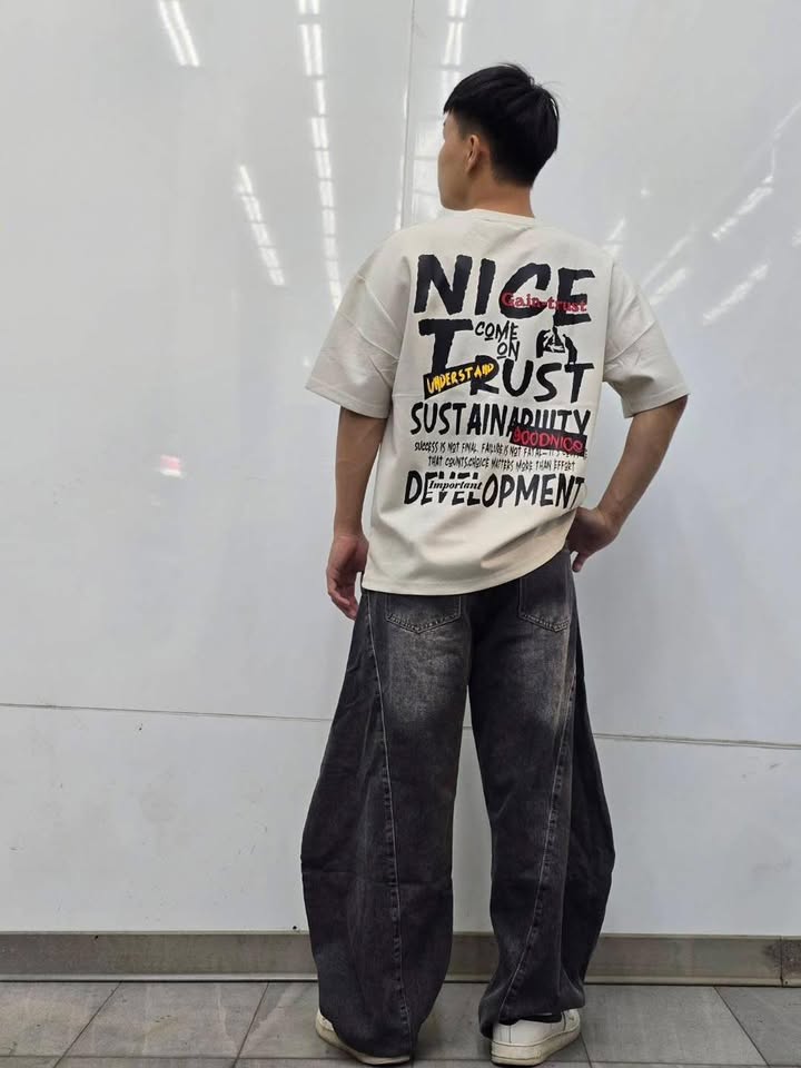 NICE TRUST 滿版標語圓領 T:圖片 3