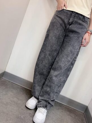 顯瘦線條感灣刀牛仔褲