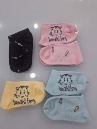 小魚造型止滑兒童襪