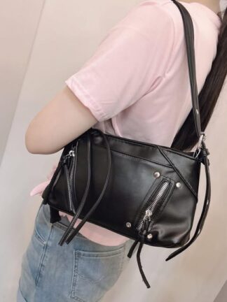 多拉鍊霧面機車包