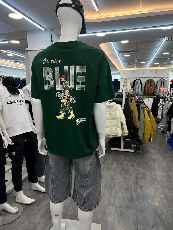 街頭印花寬版短T:圖片 5
