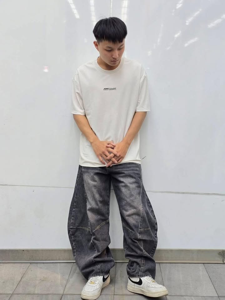 迷你標語重磅圓領 T:圖片 5