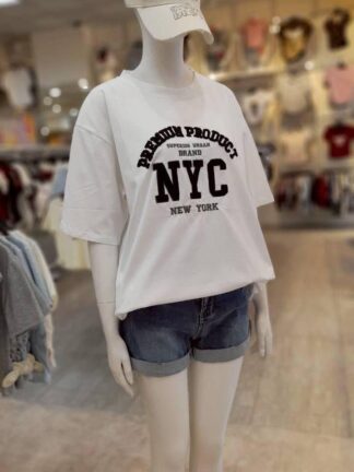 寬版英文ㄒ恤（NYC)