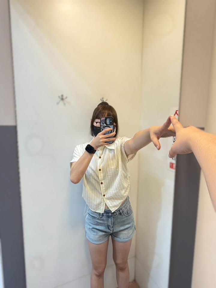 清新直條紋短版襯衫:圖片 8