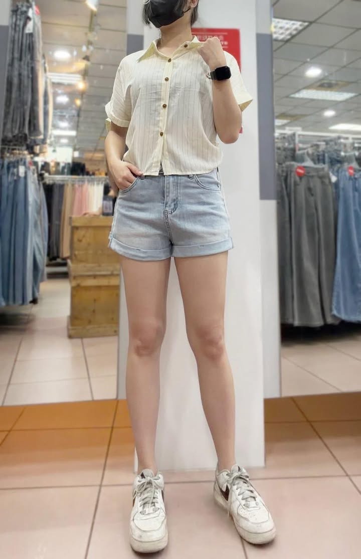 清新直條紋短版襯衫:圖片 4