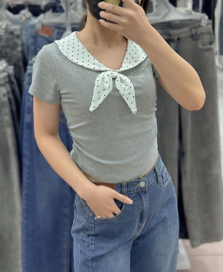 🎀 波點領結上衣|甜美氣質必備款 🎀:圖片 3