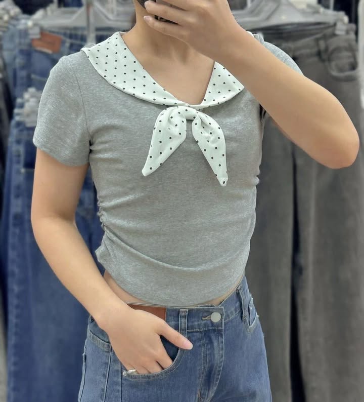 🎀 波點領結上衣|甜美氣質必備款 🎀:圖片 5