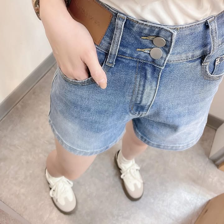 牛仔高腰短褲|顯腿長神褲款:圖片 5