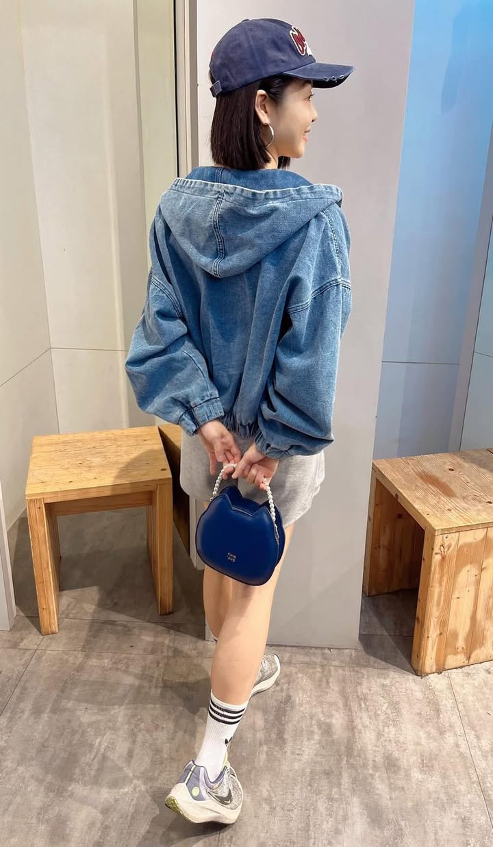 雙開拉鍊連帽牛仔外套:圖片 5