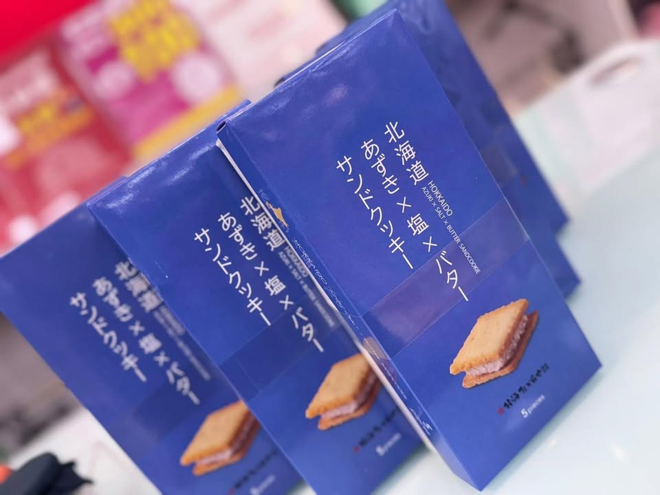 日本直送 | 北海道寶屋「紅豆 × 鹽 × 奶油」夾心餅乾 5入:圖片 3