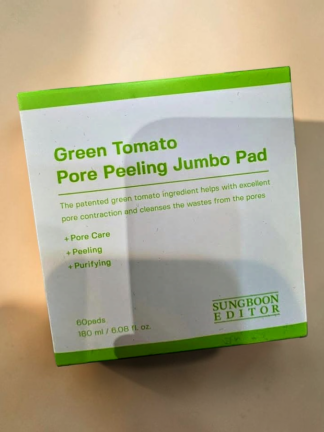 韓國 綠番茄毛孔清潔去角質棉片