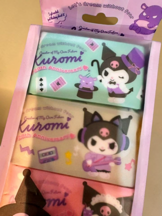 酷洛米20週年紀念版超迷你純水濕紙巾