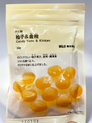 MUJI 無印良品 柚子金桔喉糖
