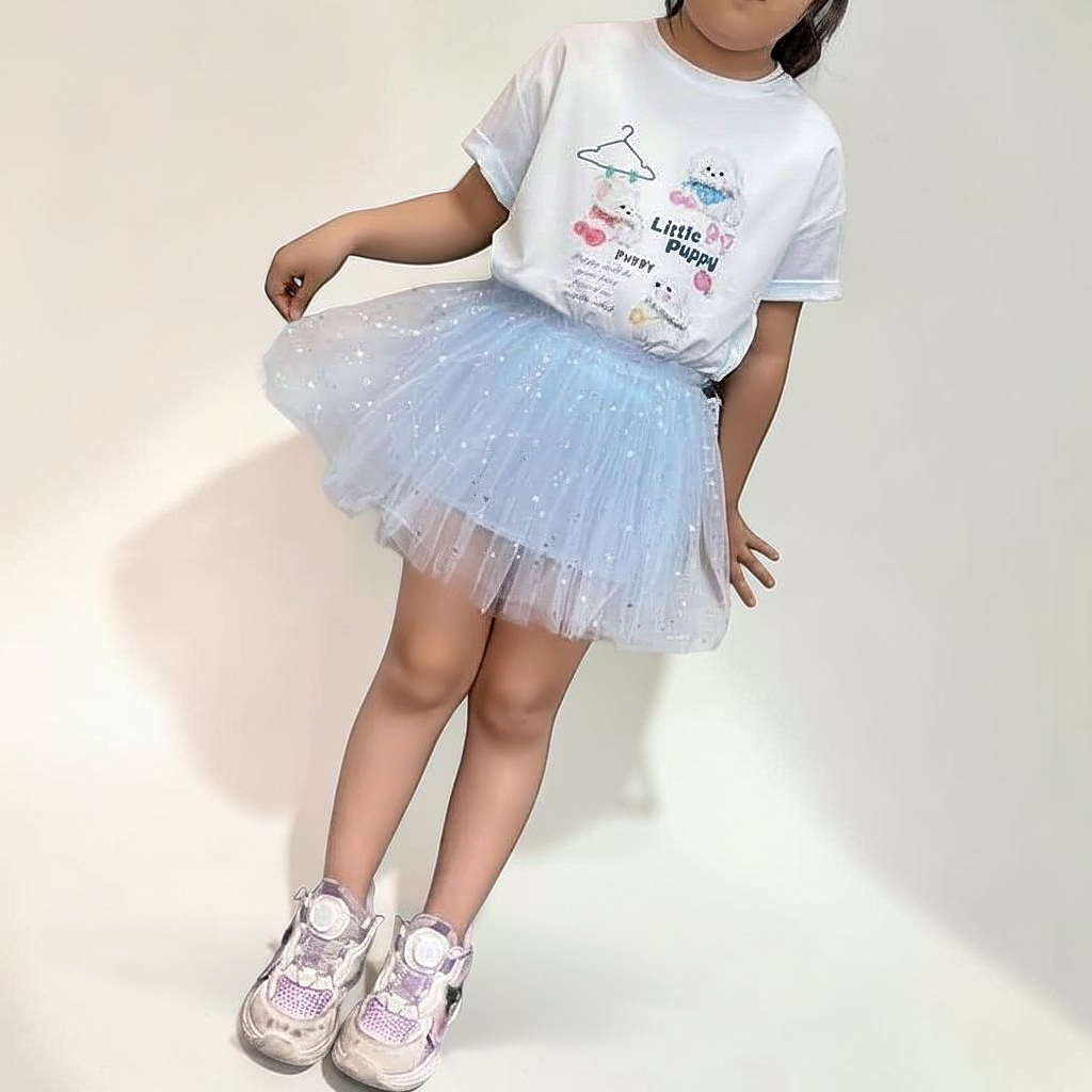 星光閃閃澎澎網紗半身裙