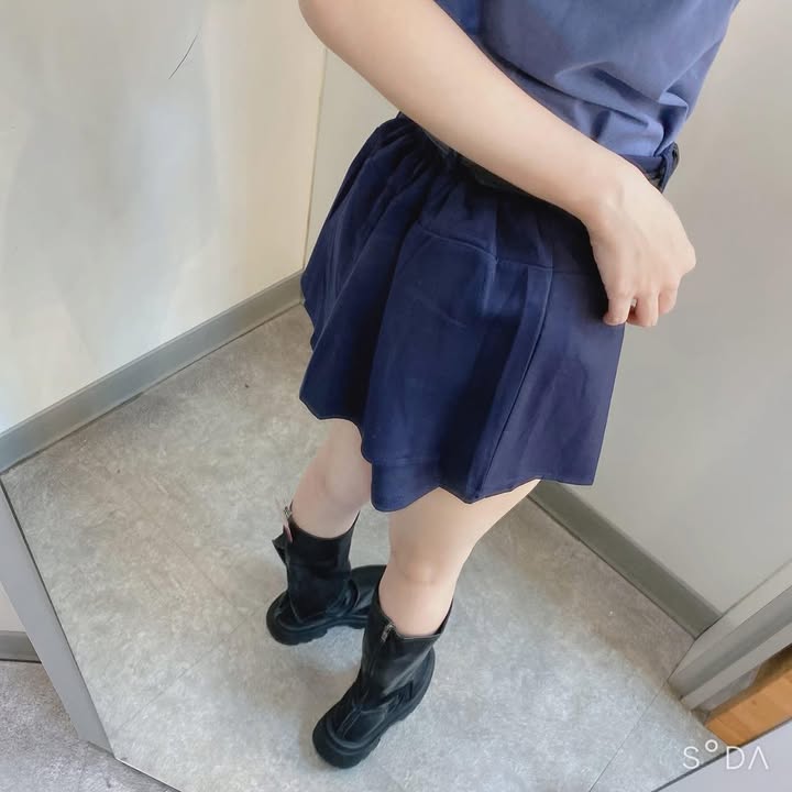 百摺顯瘦皮帶褲裙:圖片 6