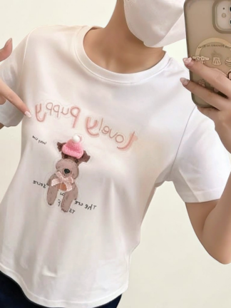𐙚 Lovely Puppy 刺繡感上衣