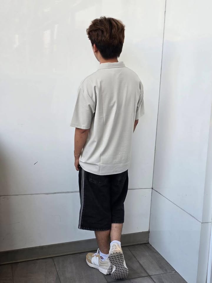 美式半拉鍊草寫刺繡重磅 Polo 衫:圖片 6