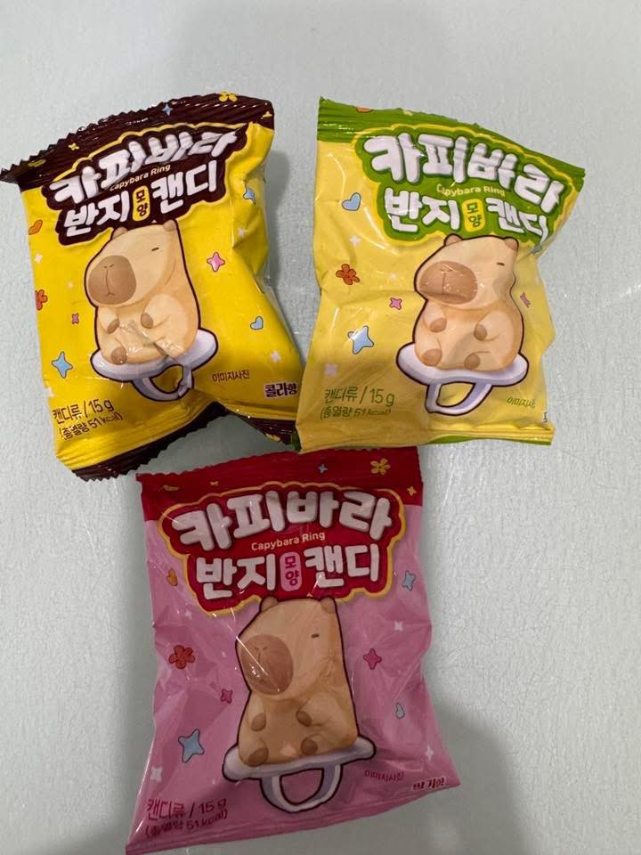 水豚君戒指糖