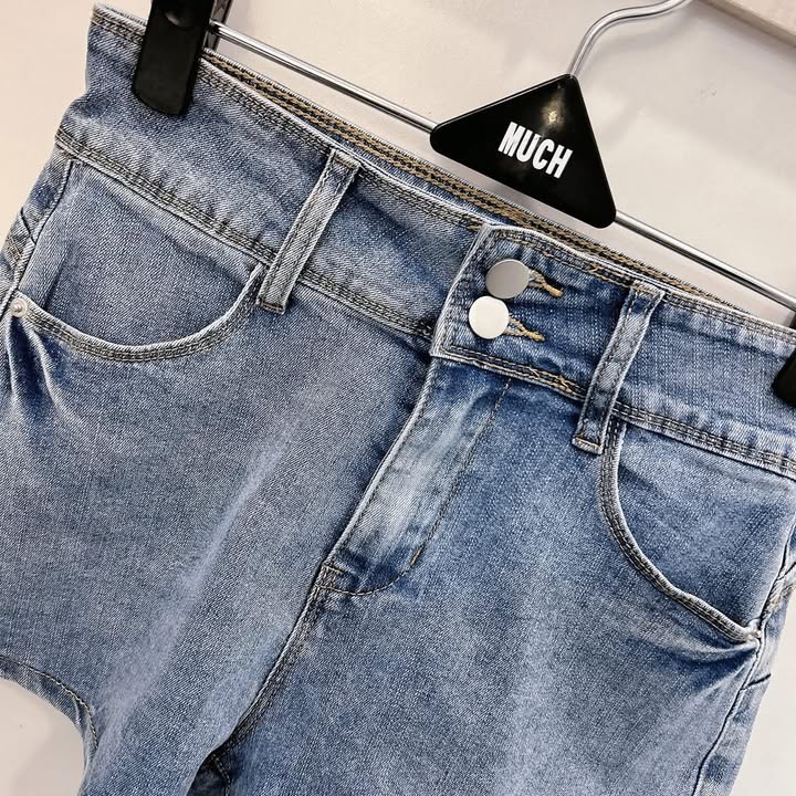挺版高腰雙扣顯瘦牛仔短褲:圖片 10