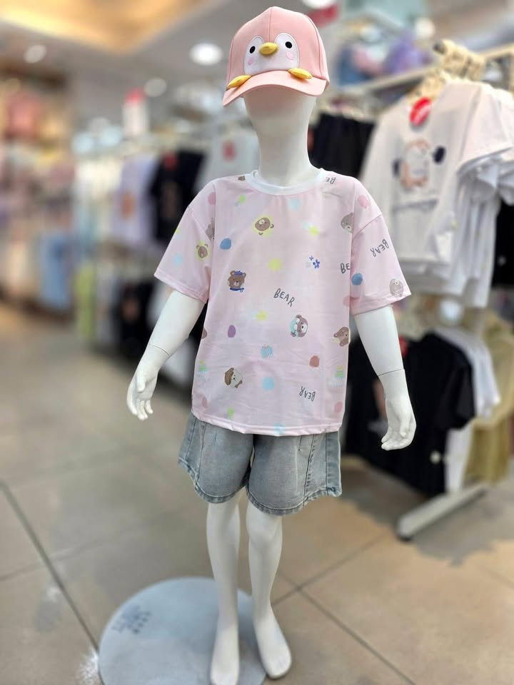 女童涼涼布小熊上衣 - Image 3