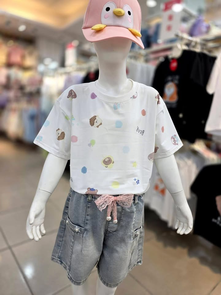 女童涼涼布小熊上衣 - Image 4