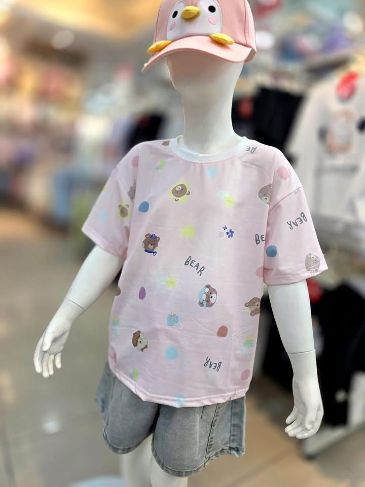 女童涼涼布小熊上衣 - Image 5
