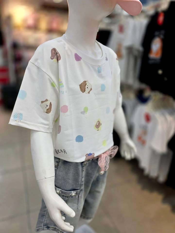 女童涼涼布小熊上衣 - Image 6