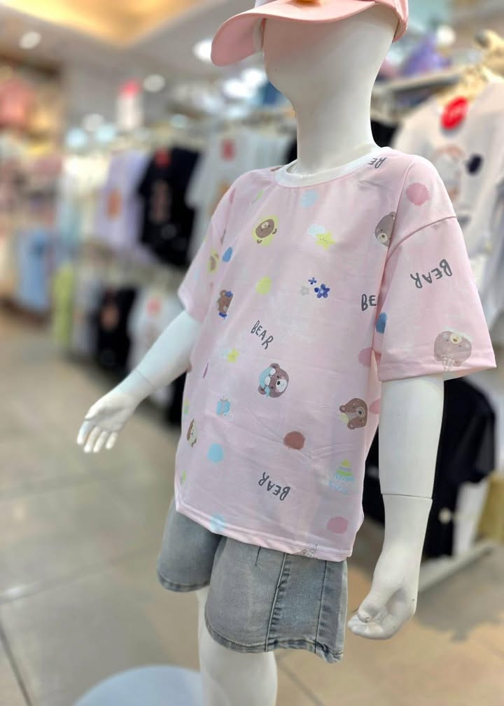 女童涼涼布小熊上衣 - Image 7