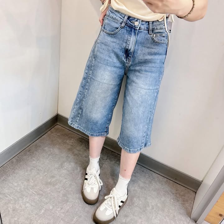 復古率性美式牛仔七分褲:圖片 8