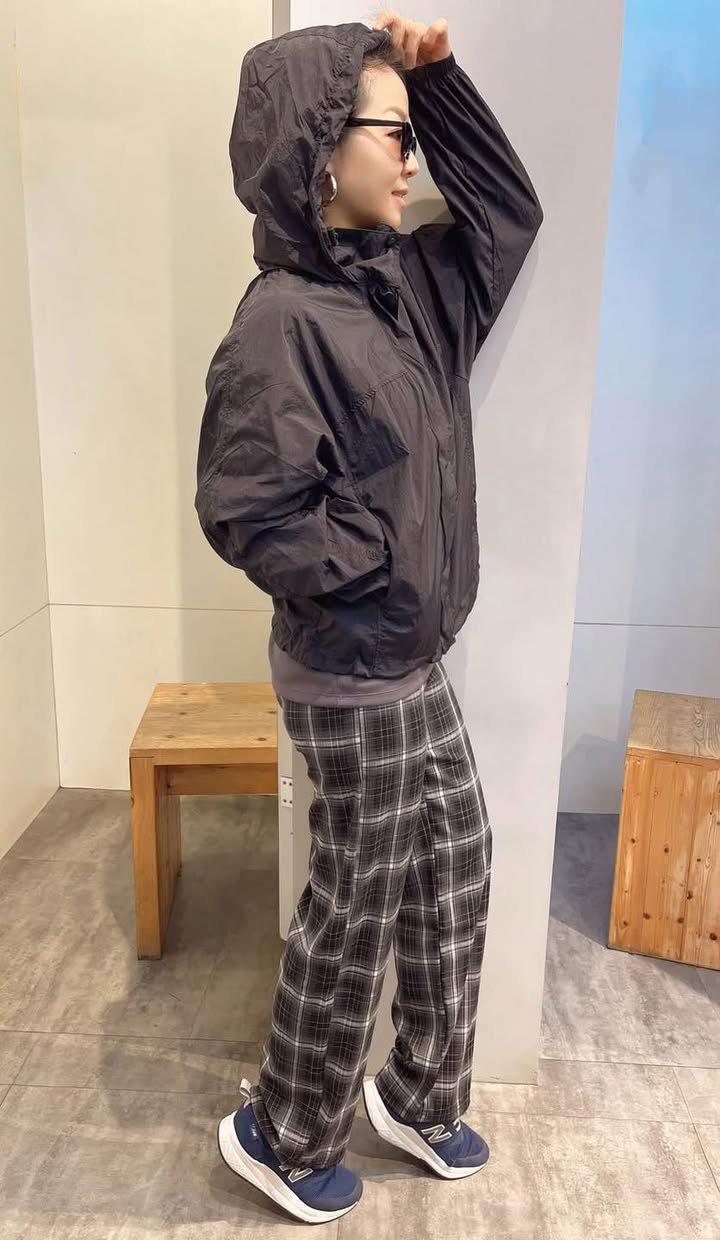 涼感格紋長褲:圖片 3