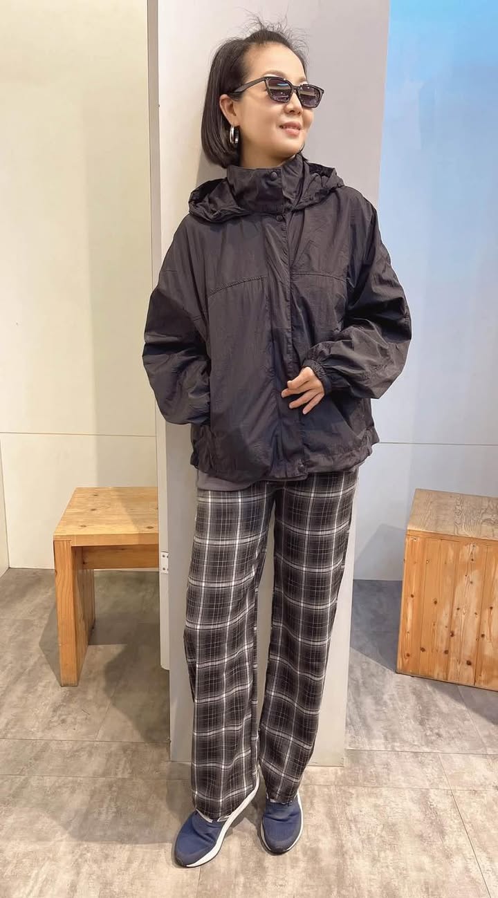 涼感格紋長褲:圖片 4