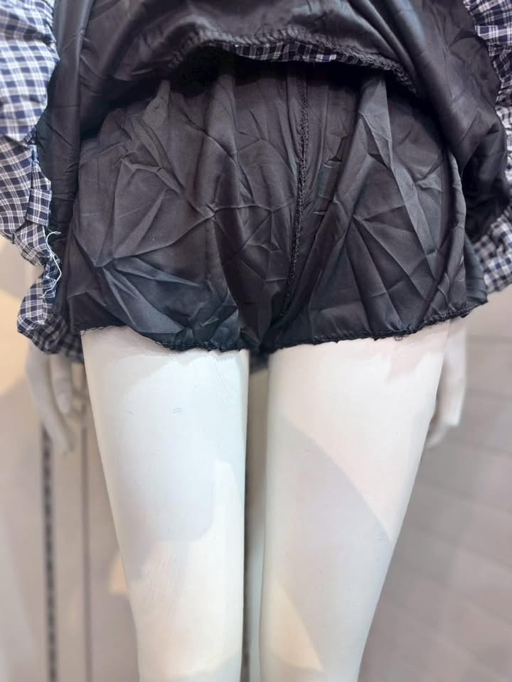 韓系格紋澎澎蛋糕荷葉褲裙 - Image 8