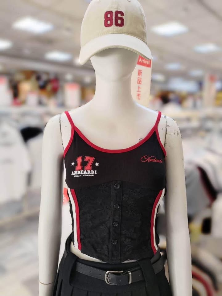 運動拼接蕾絲背心 - Image 6