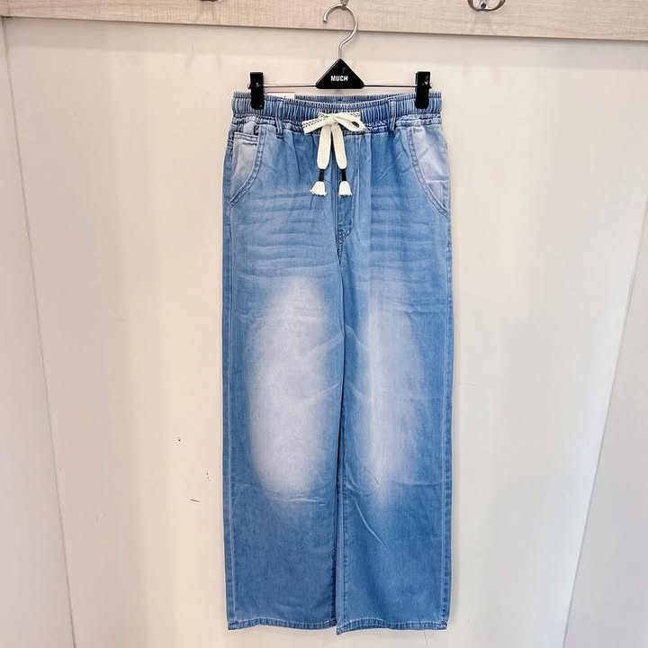 冰絲天絲牛仔寬褲 - Image 10