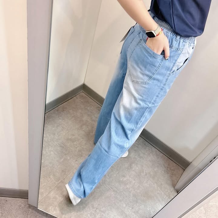冰絲天絲牛仔寬褲 - Image 3