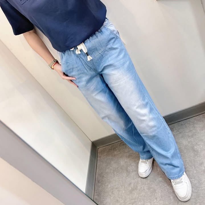 冰絲天絲牛仔寬褲 - Image 6