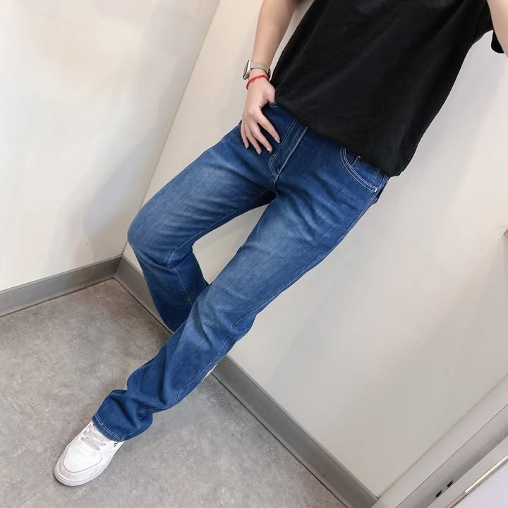 冰感彈力直筒牛仔褲 - Image 6
