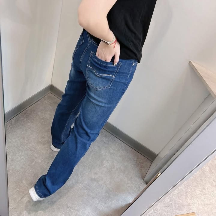 冰感彈力直筒牛仔褲 - Image 7