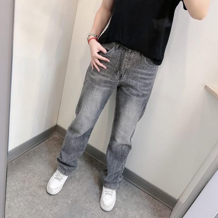 冰感彈力直筒牛仔褲 - Image 8